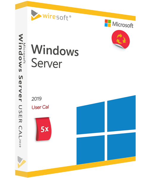 MICROSOFT WINDOWS SERVER 2019 - 5 PACK USER CAL